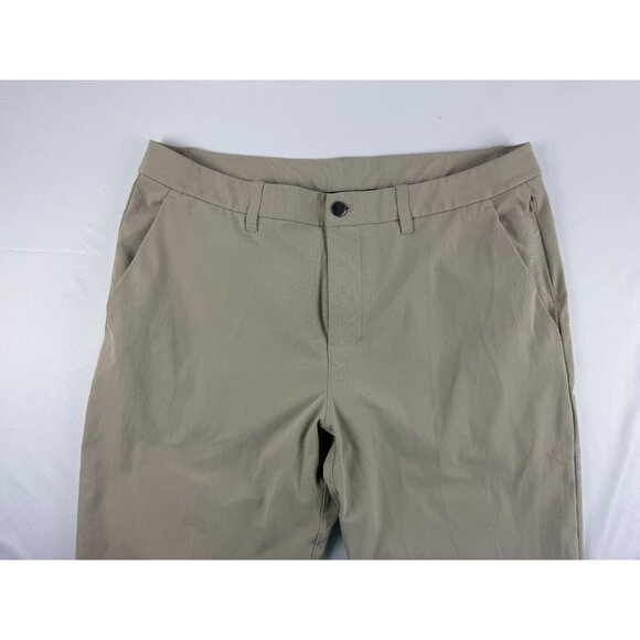 Lululemon Pants Mens 34x29 Beige Commission Classic Fit Warpstreme Stretch - Picture 4 of 11